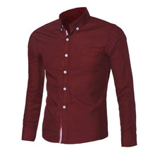 Navy Blue/Light Blue/White Mens Button Shirt Chemise Homme Slim Fit Long Sleeve Men Shirts Famous Brand Social Shirt - rjas10coolstuff