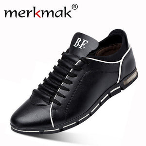 Merkmak Big Size 38-48 Men Casual Shoes Fashion Leather Shoes for Men Summer Men's Flat Shoes Dropshipping - rjas10coolstuff