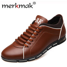 Merkmak Big Size 38-48 Men Casual Shoes Fashion Leather Shoes for Men Summer Men's Flat Shoes Dropshipping - rjas10coolstuff