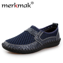 Big Size 46 Summer Breathable Mesh Loafers Men Casual Shoes Genuine Leather Slip On Brand Fashion Flat Shoes Soft Comfort Cool - rjas10coolstuff