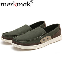 Merkmak Canvas Men Flats Shoes Leisure Handmade Loafer Comfortable Male Shoes Slip On Footwear Plus Big Size 39-48 Drop Shipping - rjas10coolstuff