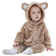 Newborn baby rompers Autumn Winter Flannel Baby Boy Clothes Cartoon Animal Rompers shaped Jumpsuit Baby Girl Rompers Baby Clothe - rjas10coolstuff