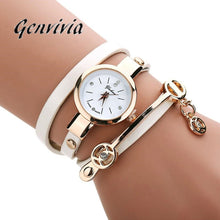 New Luxury Bracelet Watch Women Casual Quartz Watch PU Leather Ladies Dress Watches Metal Strap Watch - rjas10coolstuff