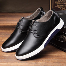 Merkmak Winter Casual Shoes Warm Fur Leather Mens Flat Shoes for Man Brand Leisure Waterproof Driver Fashion Sneakers Footwear - rjas10coolstuff