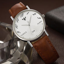 Fashion Faux Leather Mens Analog Watch Watches - rjas10coolstuff