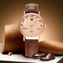 Fashion Faux Leather Mens Analog Watch Watches - rjas10coolstuff